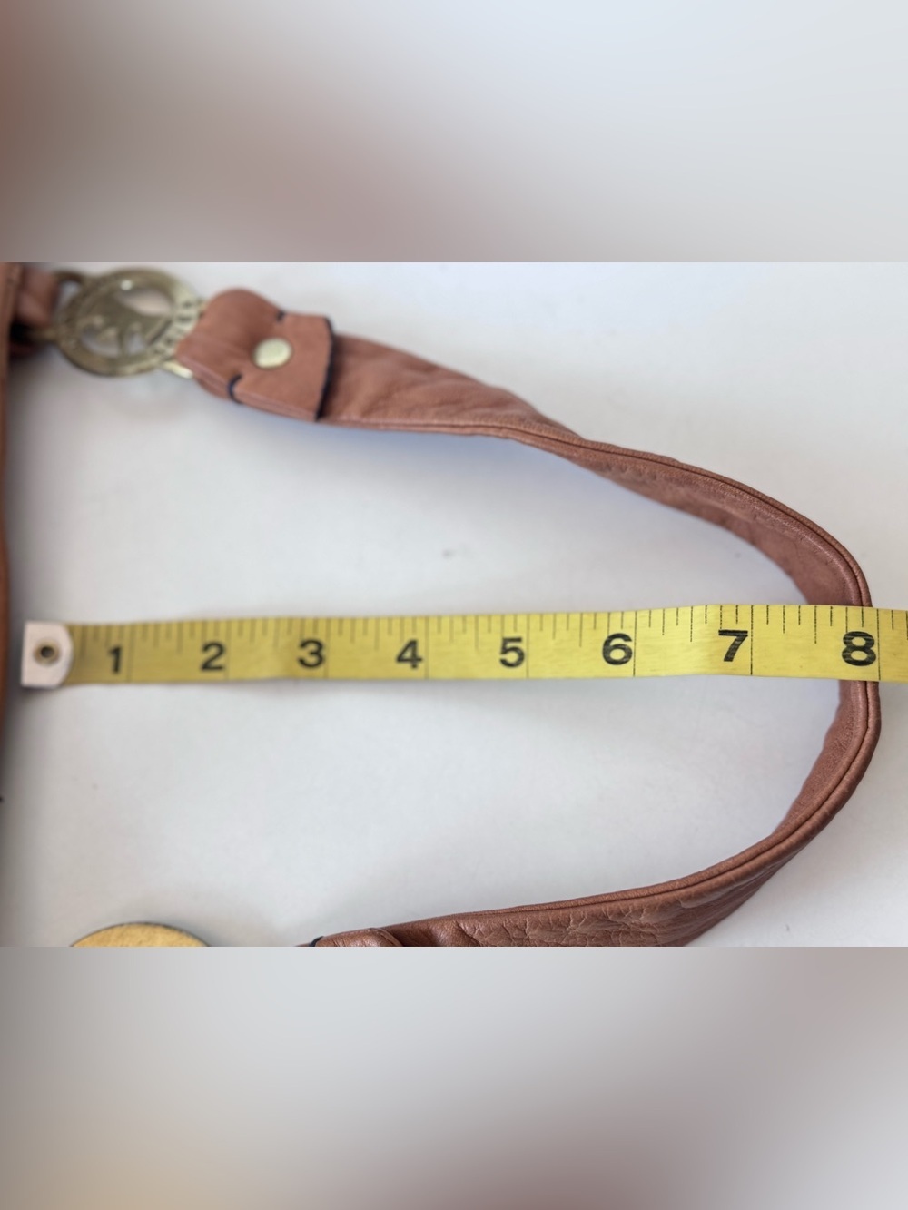 Vintage Y2K JUICY COUTURE Brown Tan Leather Hobo Tote Shoulder Bag Gold Logo Dog - Picture 13 of 16